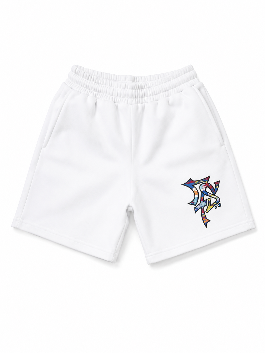 White Seven Souls Logo Shorts